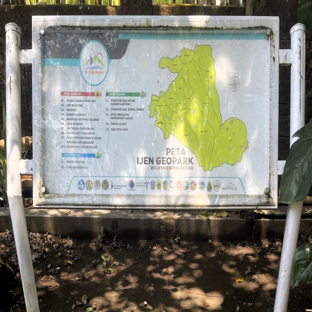 map ijen geopark
